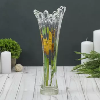 Ваза "Коралл" 28 см, бабочки