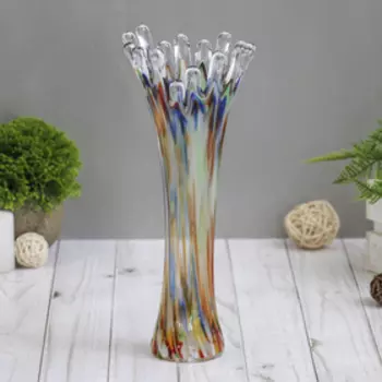 Ваза «Коралл», h=28 см, стекло, разноцветная