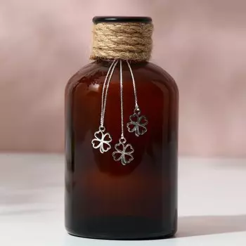 Ваза для цветов, коричневая, 250 мл.