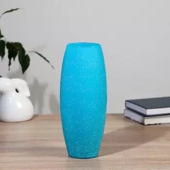 Ваза "Крапле-бирюза" d=7,5см, h=26см, v=1,8л