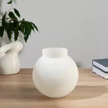 Ваза "Лаура" белый матовый ТОКИО-2, d=8 см, h=15 х13,5 см