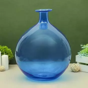 Ваза «Лазурь» бутылка декор, 3330 см, стекло
