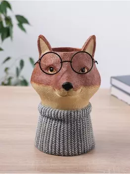 Ваза «Лиса в очках», 141422 см, керамика