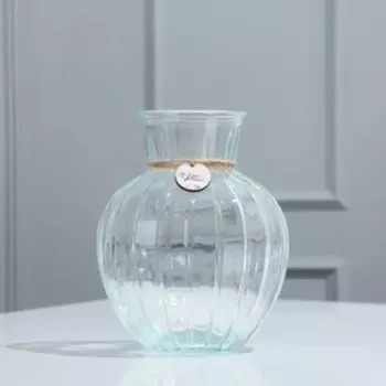 Ваза для цветов стекло Love, 19.5 15 см.