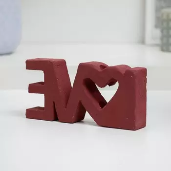 Ваза "Любовь" бордовая, 6,8см