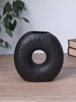 Ваза «Мэйбл», 1615 см, керамика, чёрная