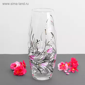 Ваза "Майя" овал d-7,5см; 10х26 см, V=1,7л