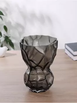 Ваза «Мэнди», 2014 см, стекло, чёрная