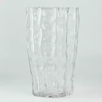 Ваза для цветов «Марбл» из прозрачного стекла 23159 см