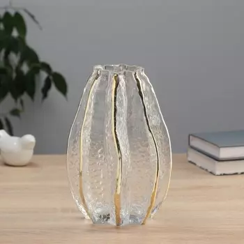 Ваза «Мэриэль», d=6 см, h=20.514 см, стекло, прозрачная