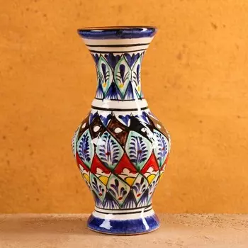 Ваза узбекская Риштанская керамика, 816 см, МИКС