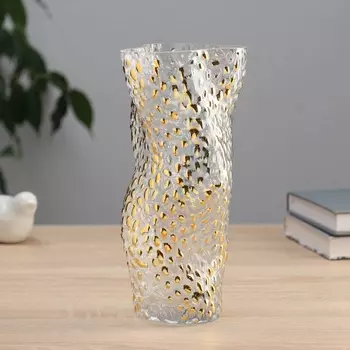 Ваза «Милагрос», изгиб, 2311 см, стекло, прозрачная