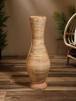 Ваза напольная, 252570 см, плетёная, ротанг