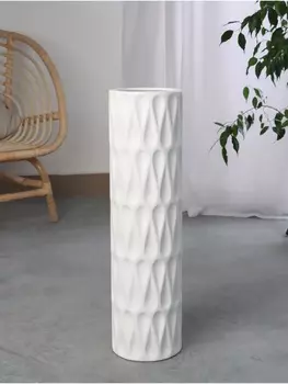 Ваза напольная «Бруно», 5815 см, керамика, белая