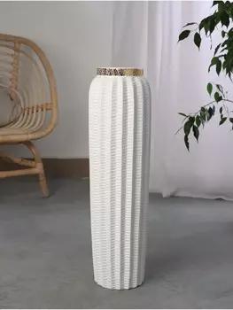 Ваза напольная «Хейден», 5914 см, керамика, белая