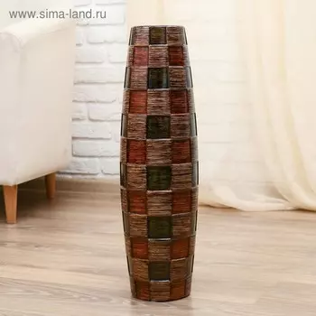 Ваза керамика напольная «Индиго», бочонок, напольная, 1760 см