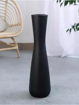 Ваза напольная «Эллис», 5814 см, керамика, чёрная