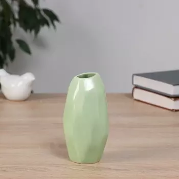 Ваза «Авиталь галант», 12.55 см, керамика, зелёная