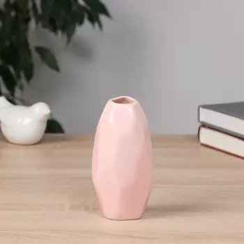 Ваза «Авиталь галант», 12.55 см, керамика, розовая