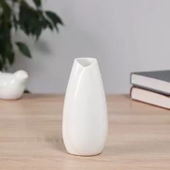 Ваза настольная «Белен», 12.55 см, керамика, белая