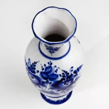 Ваза цветов, сухоцветов «Оля», 27 см, фарфор, гжель