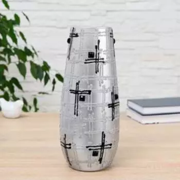 Ваза "Орион" шамот с декором d-7,4см 11х26см