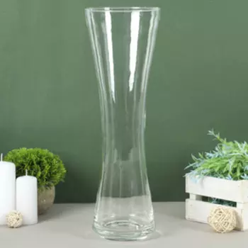Ваза "Овация" 40х13см, 2,6л прозрачная
