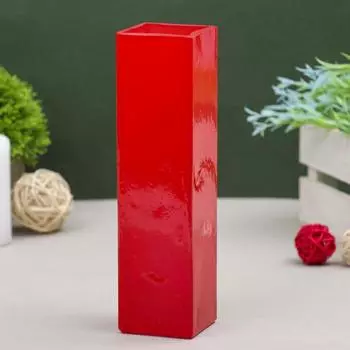 Ваза «Пять вечеров», прямая, 330 мл, 215.55.5 см, стекло, красная