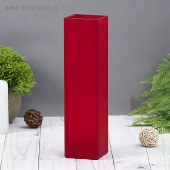 Ваза «Пять вечеров», прямая, 330 мл, 215.55.5 см, стекло, красная