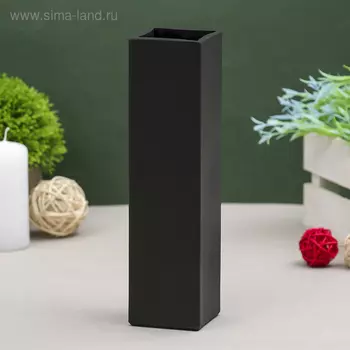 Ваза «Пять вечеров», 330 мл, 215.55.5 см, стекло, чёрная матовая