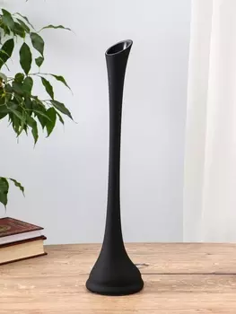 Ваза «Пять вечеров», фристайл, d=3.5 см, 409.5 см, стекло, чёрная матовая