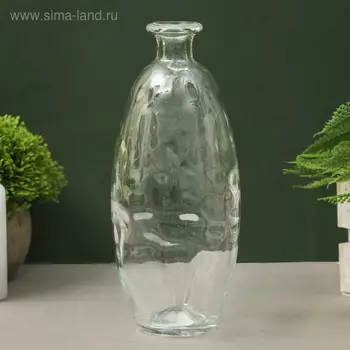 Ваза «Пуаро», большая, 700 мл, 21.59 см, стекло, прозрачная