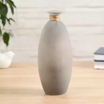 Ваза «Пуаро» Лилиана-3, большая, 700 мл, d=2 см, 821.5 см, стекло, серая