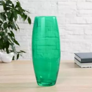 Ваза "Радуга G" зеленая d-8см, 11х26см