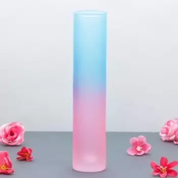 Ваза "Радуга" матовая цилиндр d-4,5см h-23см МИКС