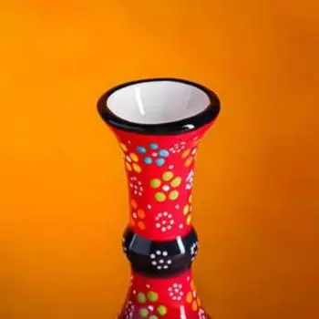 Ваза "Рельеф красный" 20 см