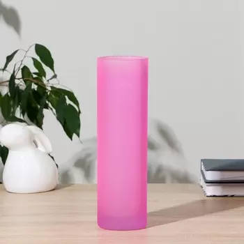 Ваза "Розовая матовая" 26,5 см, d-7,5см МИКС