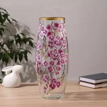 Ваза «Сакура», h=40 см, d=12.5 см, стекло