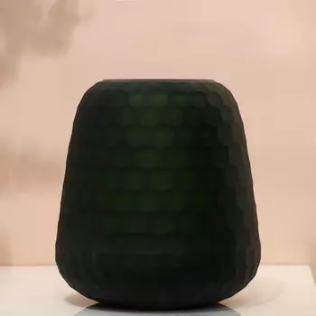 Ваза "Сара" из зеленого стекла 22*20*20 см