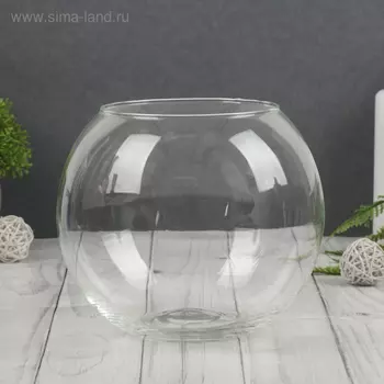 Ваза «Шаровая», 1.66 л, d=10 см, 1315 см, стекло, прозрачная