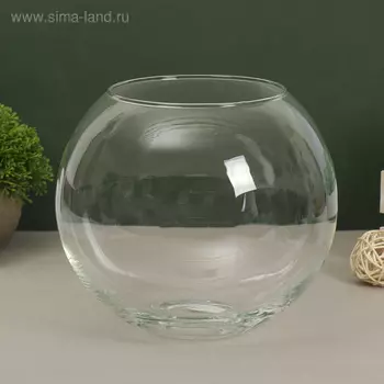 Ваза «Шаровая», 4 л, d=15 см, 1821.5 см, стекло, прозрачная