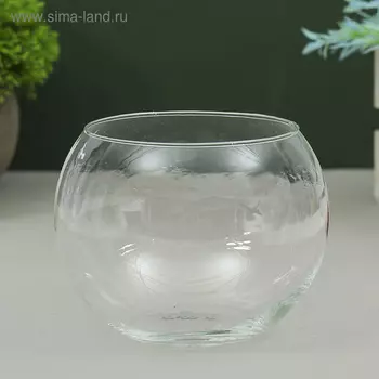 Ваза «Шаровая», 800 мл, d=9 см,1010 см, стекло, прозрачная