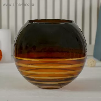 Ваза шаровая «Елизавета», d=13 см, 1819 см, стекло