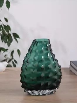 Ваза «Шерил галант», d=75 см, 2217 см, стекло, зелёная