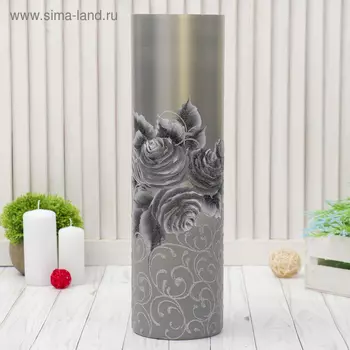 Ваза «Сильвер», 4012 см, стекло, серая