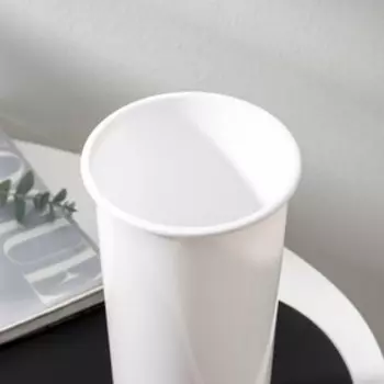 Ваза для цветов BEROSSI Sinty,1.6 л, пластик, снежно-белая