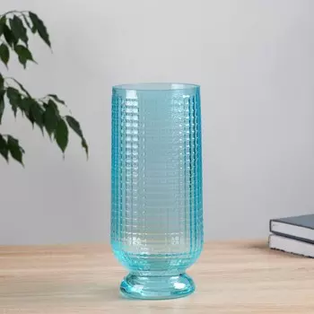 Ваза "Скандик" бирюза Маркуль h=30см d=13см (1882)