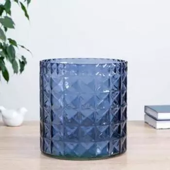 Ваза "Скандик каштан Эмилия-1" h=19,5 см d=19.5см, толщ.стекла 2,8мм (2622)