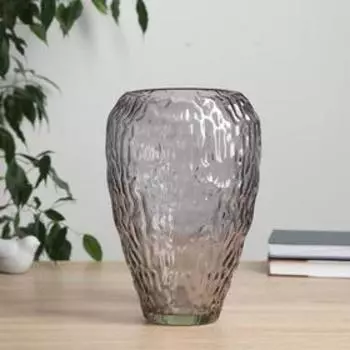 Ваза «Линда», средняя, 4.8 л, d=11 см, 2817 см, стекло, синяя