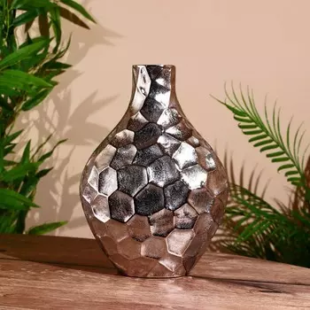 Ваза «Сосуд», 28 см, алюминий